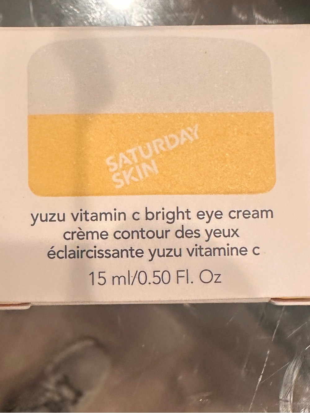 🔥 SATURDAY SKIN Yuzu Vitamin C Bright Eye Cream 15ml NIB Full Size K-Beauty Skin